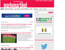Tablet Screenshot of markenartikel-magazin.de